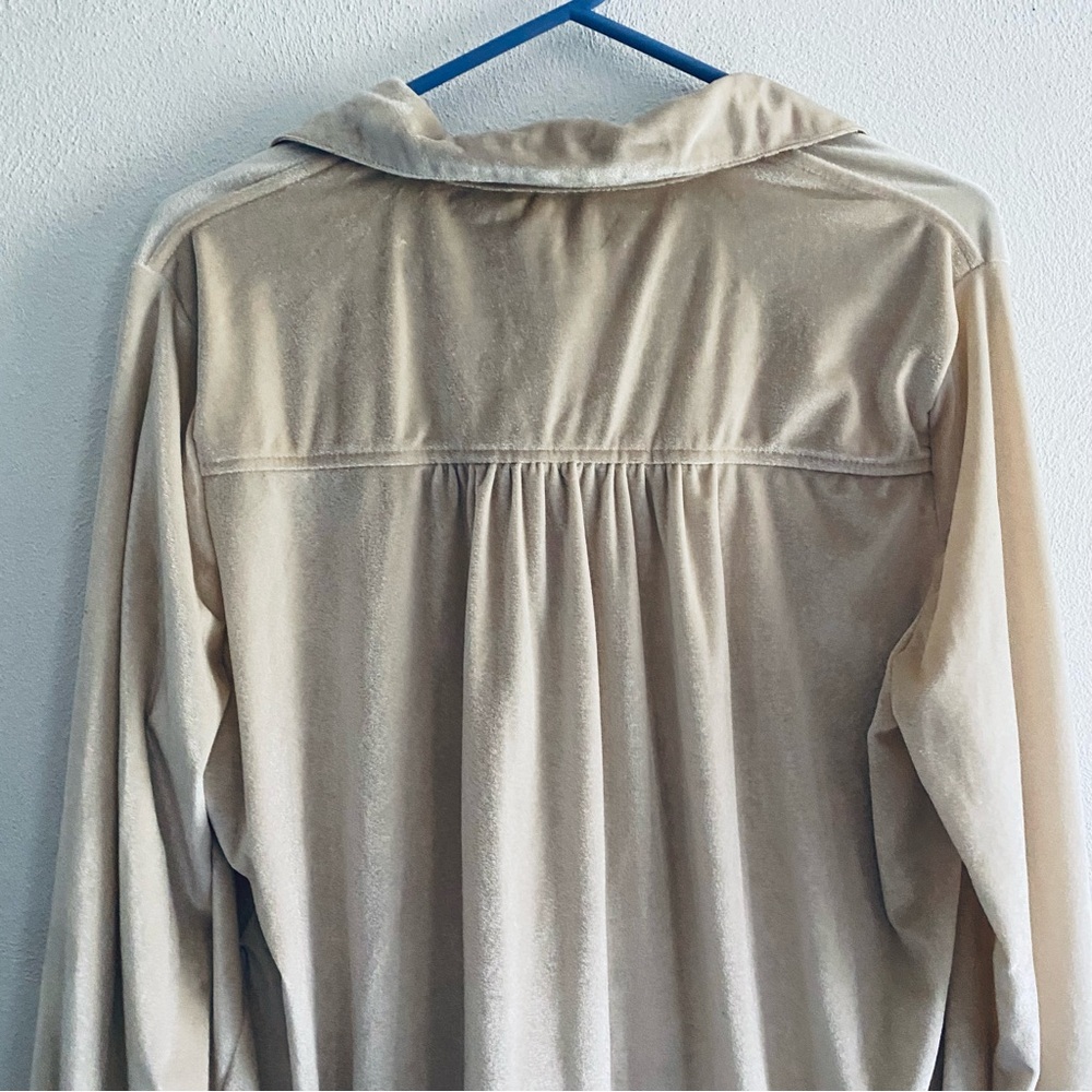 Thread & Supply Velvet Cream Floral Button Down Shirt - Picture 7 of 10